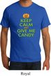 Mens Halloween Shirt Keep Calm and Give Me Candy Organic Tee T-Shirt