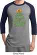 Mens Halloween Shirt Keep Calm and Give Me Candy Raglan Tee T-Shirt