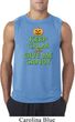 Mens Halloween Shirt Keep Calm and Give Me Candy Sleeveless Tee