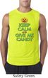 Mens Halloween Shirt Keep Calm and Give Me Candy Sleeveless Tee