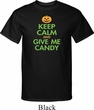 Mens Halloween Shirt Keep Calm and Give Me Candy Tall Tee T-Shirt