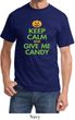 Mens Halloween Shirt Keep Calm and Give Me Candy Tee T-Shirt