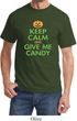 Mens Halloween Shirt Keep Calm and Give Me Candy Tee T-Shirt