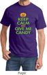 Mens Halloween Shirt Keep Calm and Give Me Candy Tee T-Shirt