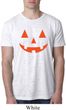 Mens Halloween Shirt Orange Jack O Lantern Burnout Tee T-Shirt