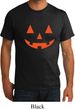 Mens Halloween Shirt Orange Jack O Lantern Organic Tee T-Shirt