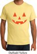 Mens Halloween Shirt Orange Jack O Lantern Organic Tee T-Shirt