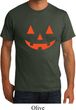 Mens Halloween Shirt Orange Jack O Lantern Organic Tee T-Shirt