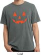 Mens Halloween Shirt Orange Jack O Lantern Pigment Dyed Tee T-Shirt
