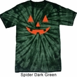 Mens Halloween Shirt Orange Jack O Lantern Spider Tie Dye Tee T-shirt