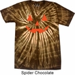Mens Halloween Shirt Orange Jack O Lantern Spider Tie Dye Tee T-shirt