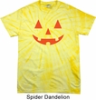 Mens Halloween Shirt Orange Jack O Lantern Spider Tie Dye Tee T-shirt