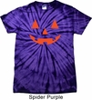 Mens Halloween Shirt Orange Jack O Lantern Spider Tie Dye Tee T-shirt