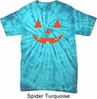 Mens Halloween Shirt Orange Jack O Lantern Spider Tie Dye Tee T-shirt