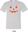 Mens Halloween Shirt Orange Jack O Lantern Tall Tee T-Shirt