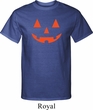 Mens Halloween Shirt Orange Jack O Lantern Tall Tee T-Shirt