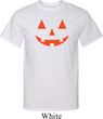Mens Halloween Shirt Orange Jack O Lantern Tall Tee T-Shirt