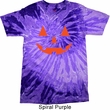 Mens Halloween Shirt Orange Jack O Lantern Tie Dye Tee T-shirt