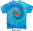 Mens Halloween Shirt Orange Jack O Lantern Tie Dye Tee T-shirt