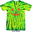 Mens Halloween Shirt Orange Jack O Lantern Tie Dye Tee T-shirt