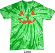 Mens Halloween Shirt Orange Jack O Lantern Twist Tie Dye Tee T-shirt