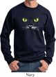 Mens Halloween Sweatshirt Black Cat Sweat Shirt