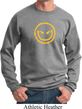Mens Halloween Sweatshirt Evil Smiley Face Sweat Shirt