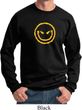 Mens Halloween Sweatshirt Evil Smiley Face Sweat Shirt