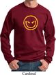 Mens Halloween Sweatshirt Evil Smiley Face Sweat Shirt