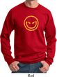 Mens Halloween Sweatshirt Evil Smiley Face Sweat Shirt