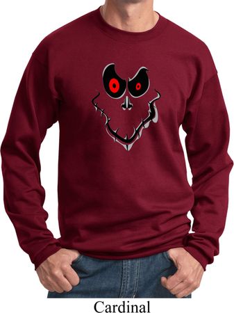 Mens Halloween Sweatshirt Ghost Face Sweat Shirt