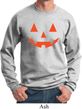 Mens Halloween Sweatshirt Orange Jack O Lantern Sweat Shirt