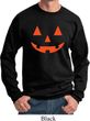 Mens Halloween Sweatshirt Orange Jack O Lantern Sweat Shirt