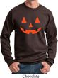 Mens Halloween Sweatshirt Orange Jack O Lantern Sweat Shirt