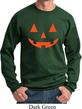 Mens Halloween Sweatshirt Orange Jack O Lantern Sweat Shirt