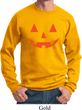 Mens Halloween Sweatshirt Orange Jack O Lantern Sweat Shirt