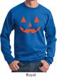 Mens Halloween Sweatshirt Orange Jack O Lantern Sweat Shirt