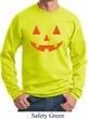 Mens Halloween Sweatshirt Orange Jack O Lantern Sweat Shirt