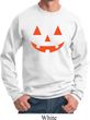 Mens Halloween Sweatshirt Orange Jack O Lantern Sweat Shirt