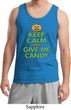 Mens Halloween Tanktop Keep Calm and Give Me Candy Tank Top