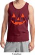 Mens Halloween Tanktop Orange Jack O Lantern Tank Top