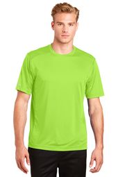 Mens High Visibility Reflective Cycling Tee Shirt - Lime Green