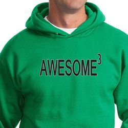 Mens Hoodie Awesome Cubed Hoody