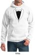 Mens Hoodie Basic Black Tuxedo Hoody