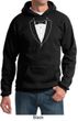 Mens Hoodie Basic White Tuxedo Hoody