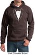 Mens Hoodie Basic White Tuxedo Hoody