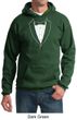 Mens Hoodie Basic White Tuxedo Hoody