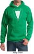 Mens Hoodie Basic White Tuxedo Hoody
