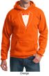 Mens Hoodie Basic White Tuxedo Hoody