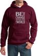 Mens Hoodie Be The Change Hoody